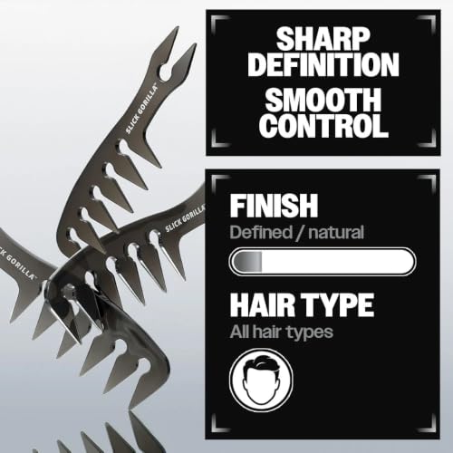 Slick Gorilla Texture Comb (Texture Comb) – Wide Tooth Hair Styling Tool for Men & Women
