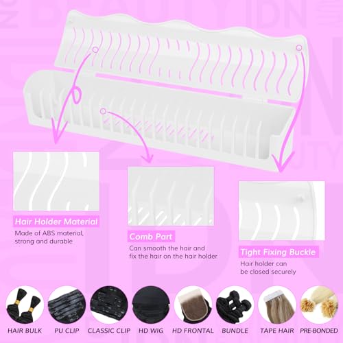 IDN BEAUTY Hair Extension Holder Stand - 4 Installation Modes
