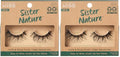 KISS Sister Nature 12mm False Eyelashes - Natural Hair, Vegan