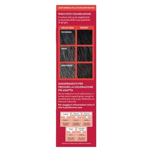 Just For Men Shampoo-In Hair Color Real Black H-55 Pack of 3