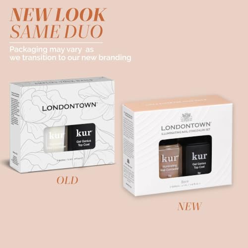 LONDONTOWN Pink Nail Concealer & Gel Top Coat Duo