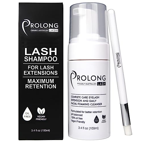Eyelash Extension Shampoo & Brush - 100ml Lash Wash