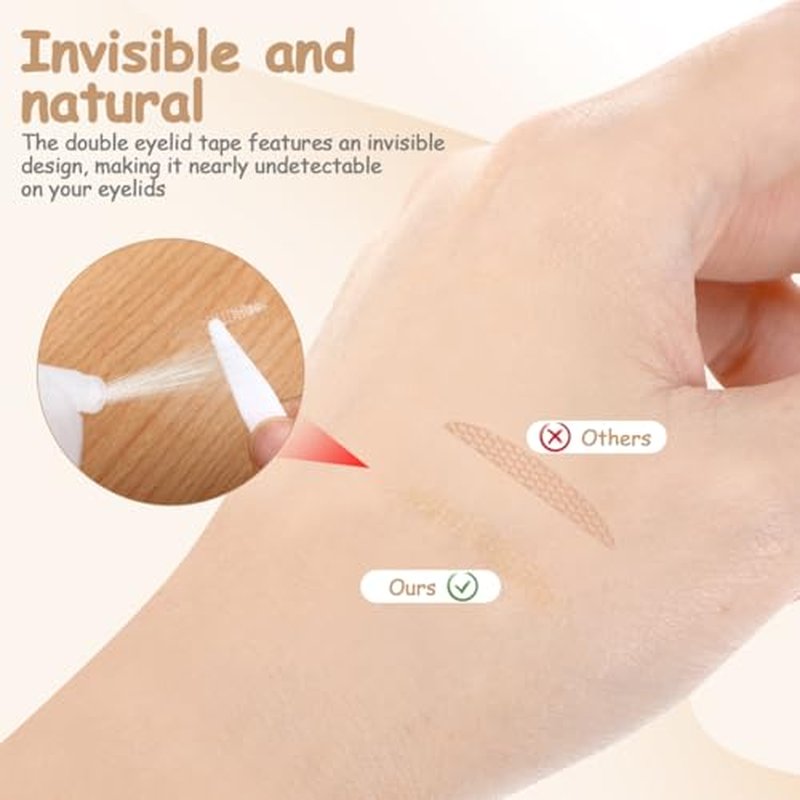 FOMIYES 240Pcs Lace Double Eyelid Tape for Hooded Eyes