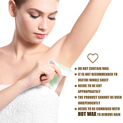 Leelosp 2000 Pcs Wax Strips for Hair Removal Non Woven Skin Body Facial Bikini Beauty Waxing Sheets Soft Wax Strips Paper Hair Removal Patch for Women Men Arms Legs Back Body Underarm Eyebrow Armpit
