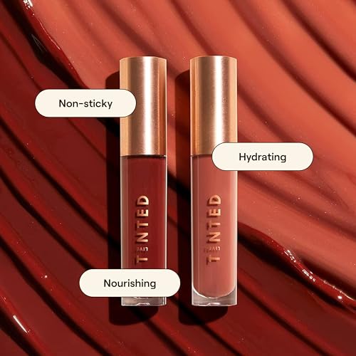 Live Tinted Huegloss High-Shine Lip Gloss - Hydrating, Non-Sticky, Moisturizing Lip Gloss with Hyaluronic Acid, Coconut Oil, and Shea Butter For a Soft Barrier & Seals in Moisture - Soft Rose