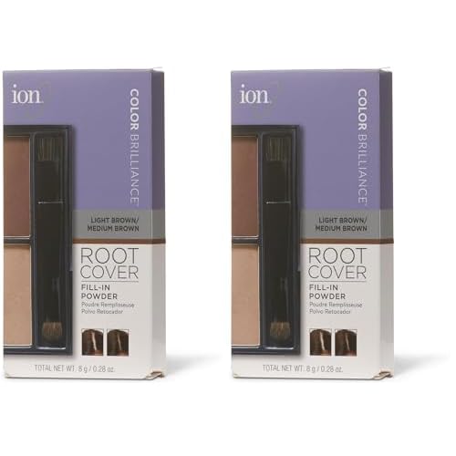 Ion Light/Medium Brown Root Cover Fillin Powder Light/Medium Brown (Pack of 2)