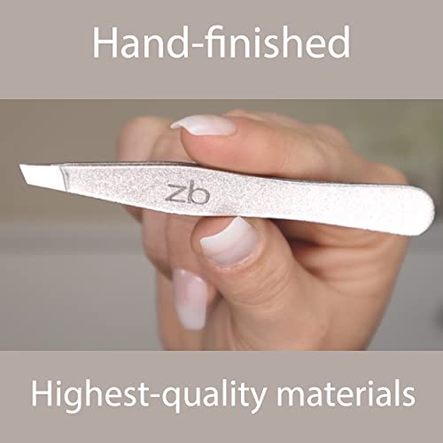 Zizzili Basics Precision Slant Tip Tweezers - Surgical Stainless Steel