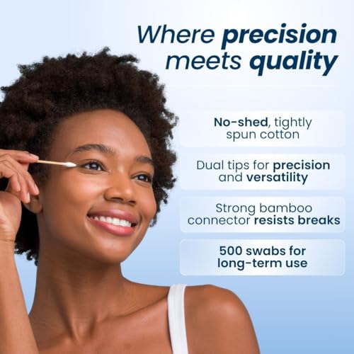 Clean Skin Club Biodegradable Clean Swabs - 500 Count