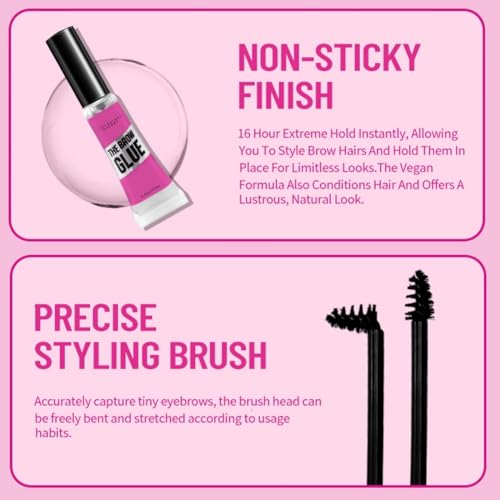 Waterproof Eyebrow Gel Set - 2pc Clear & Tinted Brow Kit