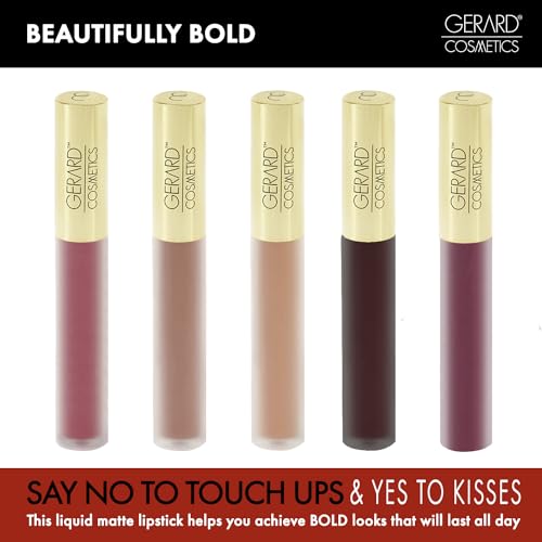 Gerard Cosmetics HydraMatte Liquid Lipstick Serenity | Pink Nude Matte Lipstick | Long Lasting and Non-Drying | Super Pigmented Fully Opaque Lip Color