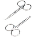 Facial Hair Grooming Scissors Kit - 2 PCS Stainless Steel Trimmer