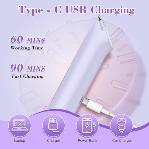 4-in-1 Women's Electric Razor | Dual-Head Waterproof Trimmer