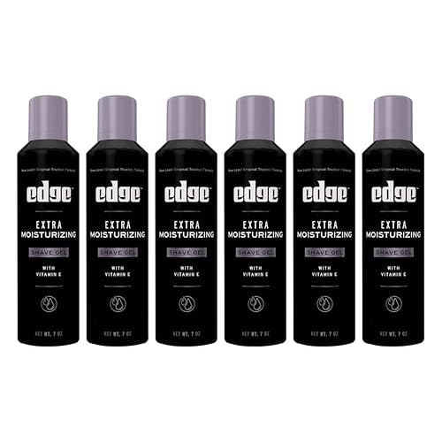 Edge Extra Moisturizing with Vitamin E Shave Gel 7 oz (Pack of 6)