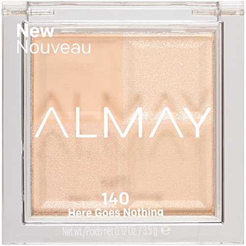 Almay Eyeshadow Palette, Longlasting Eye Makeup, Single Shade Eye Color in Matte, Metallic, Satin and Glitter Finish, Hypoallergenic, 140 Here Goes Nothing, 0.12 Oz