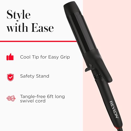 Revlon SmoothStay 1.5" Curling Iron with Coconut Oil & Ionic Technology