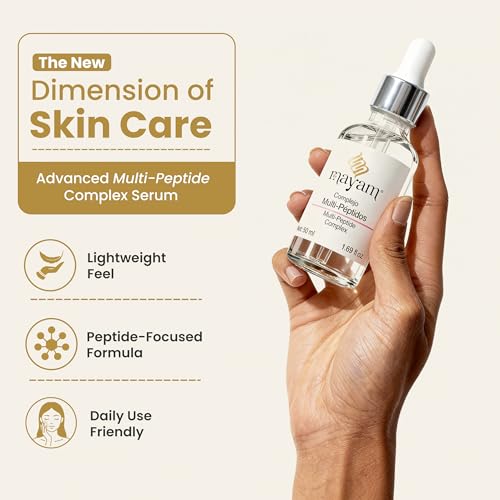 Mayam Beauty Multi-Peptide Complex Serum for Face ? Anti-Aging, Wrinkle Smoothing & Skin Firming, 50ml