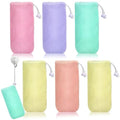 Mozeat 6-Pack Exfoliating Mesh Soap Pouches with Drawstring