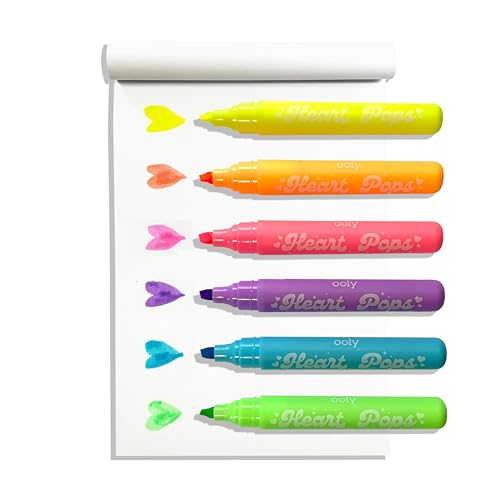 Ooly Heart Pops Neon Highlighters Set of 6