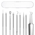 5PCS Blackhead Remover Kit - Stainless Steel Acne & Blemish Extractors