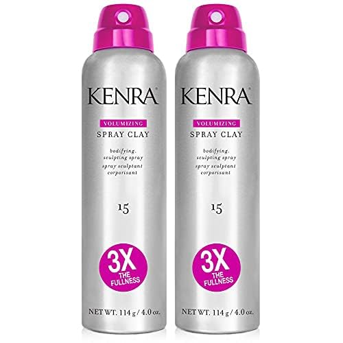 Kenra Volumizing Spray Clay 15 | Bodifying, Fullness Spray | 3X The Fullness | Medium Hold | Provides Texture & Volume With A Long-Lasting Finish | All Hair Types