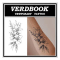 Waterproof Temporary Tattoos: 2-Sheet Tattoo Kit with Realistic Body Stickers, Semi-Permanent Tattoos for Adults Lasting 7-15 Days ? Safe for Men & Women, Lily Tower
