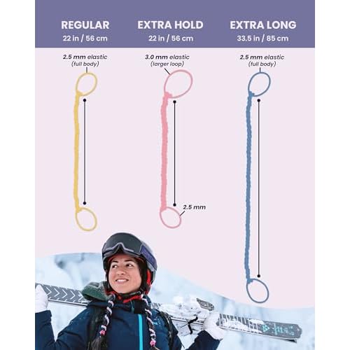 Rip Tie 24" x 3mm Extra Hold Soft Hair Tie for Women, 5 Pack Multicolor ? Tangle Free Ponytail Holders ? Prevents Hair Damage ? Ideal for Activities like Surfing, Exercising, Running, and More