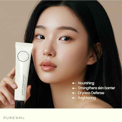PURE'AM Korean Moisturizer For Dry & Sensitive Skin, Vegan & Hydrating Face Cream For Women, 75ml (2.5 Fl Oz)