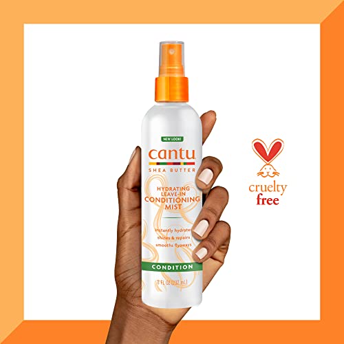 Cantu Leave-In Conditioning Mist with Pure Shea Butter,8 fl oz,(Pack of 4)