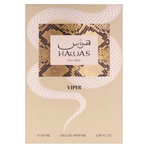 RASASI Hawas Viper Eau de Parfum for Men 100ml - Oriental & Rich Scent Spray