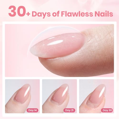 Beetles Builder Gel for Nails C-Rose Pink Soft Nectar 15ml with Nail Art Brush