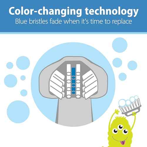 Dr. Brown's ToothScrubber Toddler Toothbrush, Triple-Sided Training Toothbrush with Suction Cup Base, Green Monster, Baby Oral Care, Ages 1-4 Years