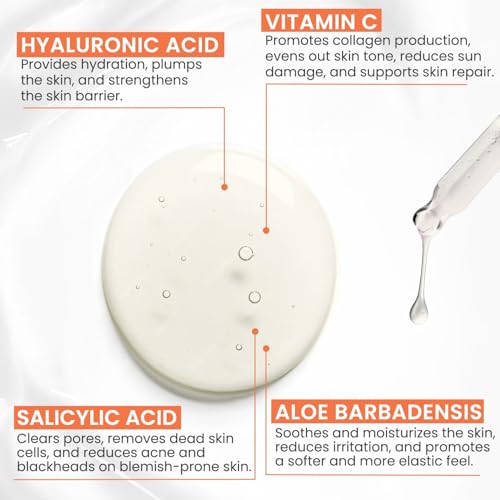 Vitamin C Serum for Face ? Brightening & Hydrating with Hyaluronic Acid ? Helps Improve Appearance of Wrinkles & Dark Spots ? Radiant Skin Support ? 1.10 fl oz
