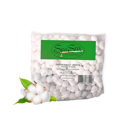Spa Stix Cotton Balls 500 Count Medium Soft
