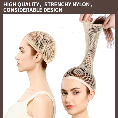 Fandamei Wig Cap 2 Pack - Mesh Hair Net for Long Hair