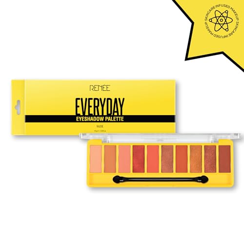 RENEE Everyday Eyeshadow Palette - Nude, Long-Lasting & Blendable