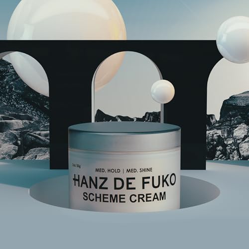 Hanz de Fuko Scheme Cream – Men's Hair Styling Cream, 2 oz