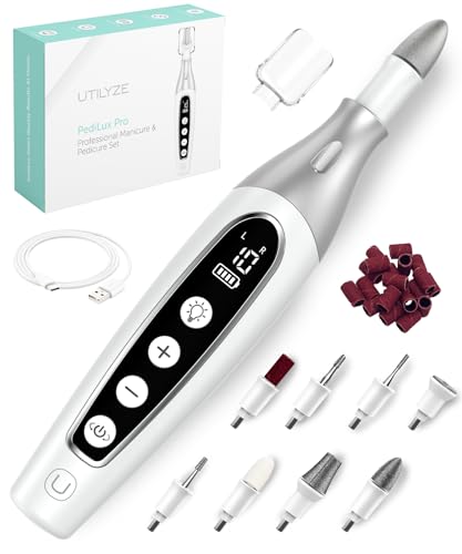 Cordless Electric Nail File & Pedicure Kit - 32-Piece Set