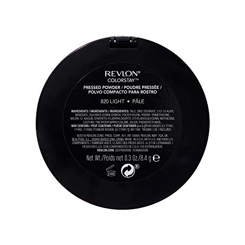 Revlon ColorStay Pressed Powder, 16HR Shine Control, 820 Light