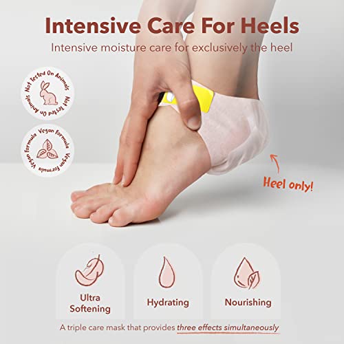 Purederm Moisturizing Foot Mask for Dry Cracked Heels - Hydrating Repair