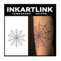 INKARTLINK Semi-Permanent Tattoos - 2 Sheets Spider's Web
