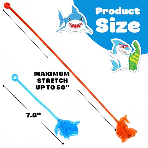 Shark Party Favors 48pc Set - Stick Hands & Tattoos