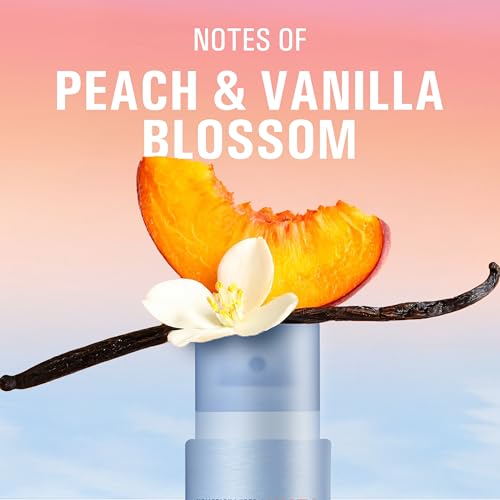 Secret Whole Body Deodorant Spray Travel Size 1 oz Peach Vanilla - 72HR Odor Protection, Aluminum-Free, Clear, Dermatologist Tested