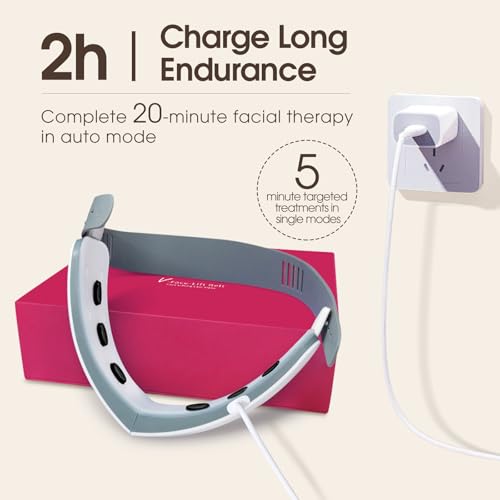 Intelligent Jawline Shaper Double Chin Reducer and V-Face Lift Belt Machine with Remote Control, Face Massager V-Face Device for Women
