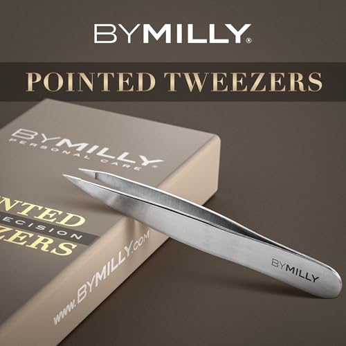 Pointed Tweezers | Stainless Steel Fine Point Hair Removal