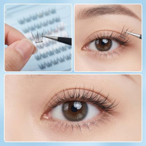 No Glue Lash Clusters - 10mm Self-Grip Band, Reusable