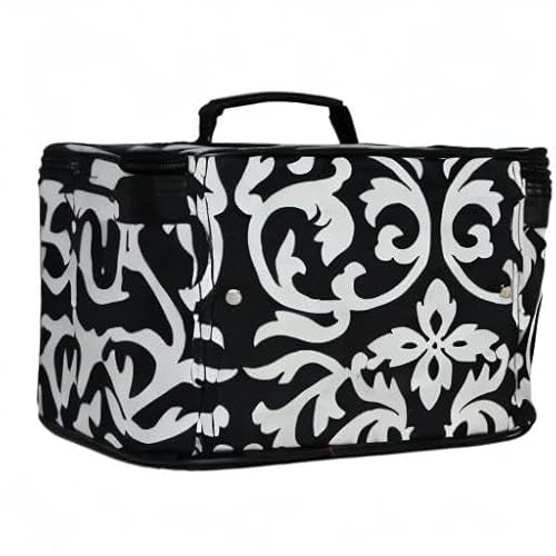 World Traveler Women's 2-Piece Cosmetic Case Set, Owl Black