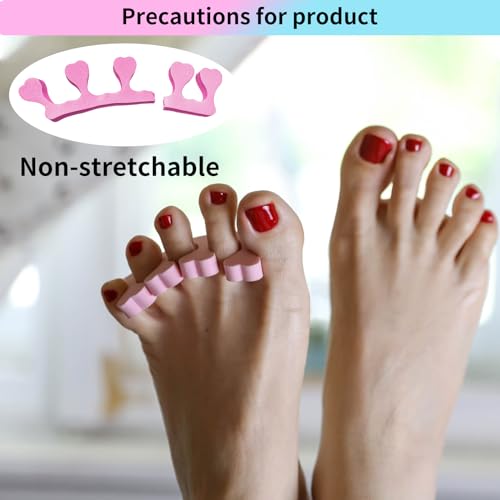 Soft Foam Toe Separators for Pedicure – 12-Pack