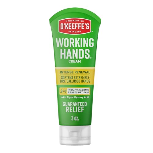 O'Keeffe's Working Hands Intense Renewal Hand Cream with Urea, 3 oz Tube