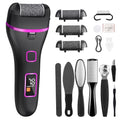 Electric Foot Callus Remover with 3 Roller Heads, 2-Speed Pedicure Tool