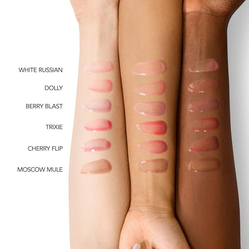 Buxom Full On Glossy Lip Oil in Berry Blast Power Line Plumping Lip Liner in Recharged Ruby
